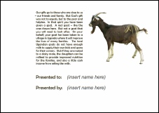Christmas Goat Certificate p2