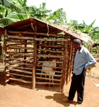 Secure but spacious house for a village stud male